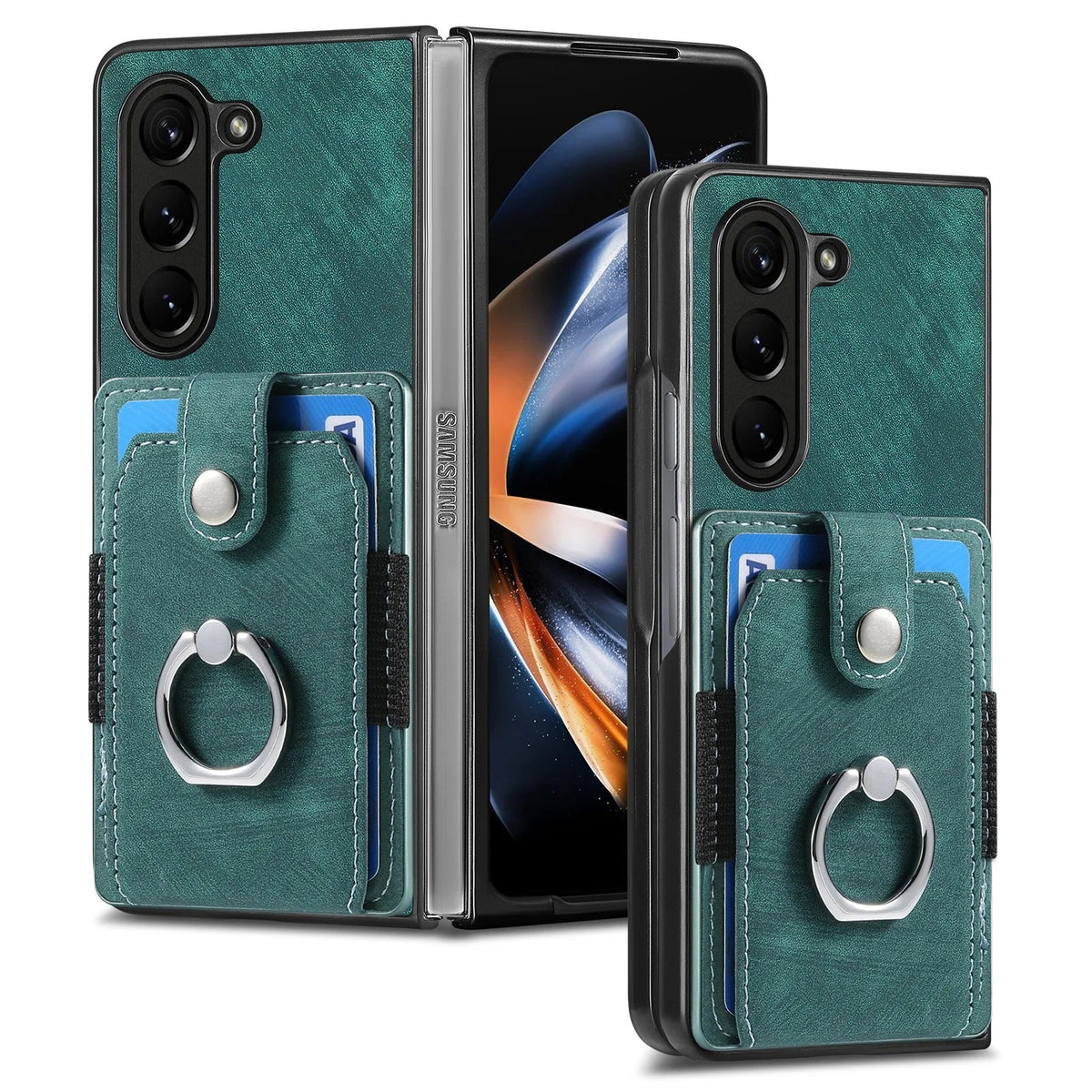 Ring Wallet Case with Card Holder Phone Case