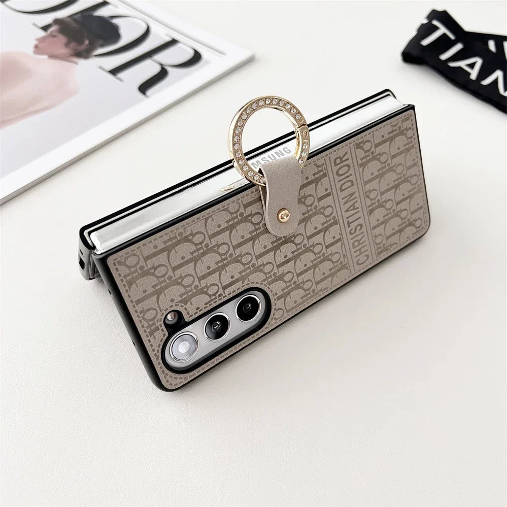 Elegant Ring Leather Case – Chic & Protective Design